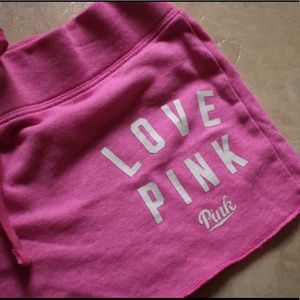 NEW❗️Pink Victoria’s Secret LOVE Logo Short